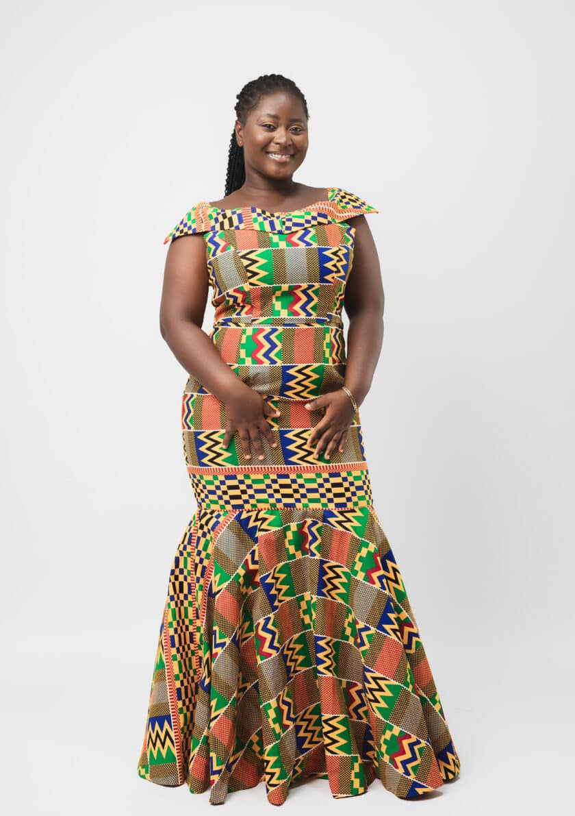 Kadiatou Kente African Silhouette Dress
