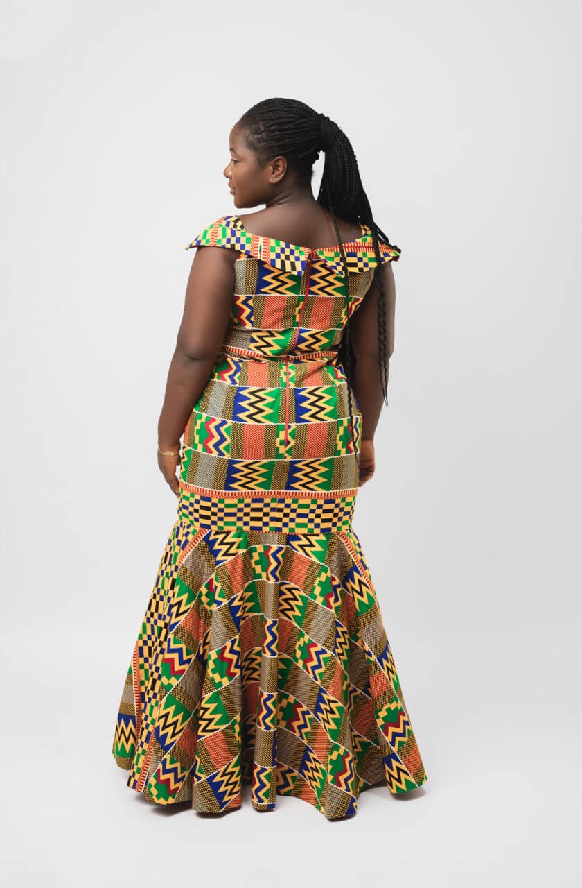 Kadiatou Kente African Silhouette Dress