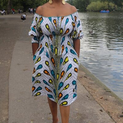 Adjo Stunning Drop Waist Style Bandeau Dress
