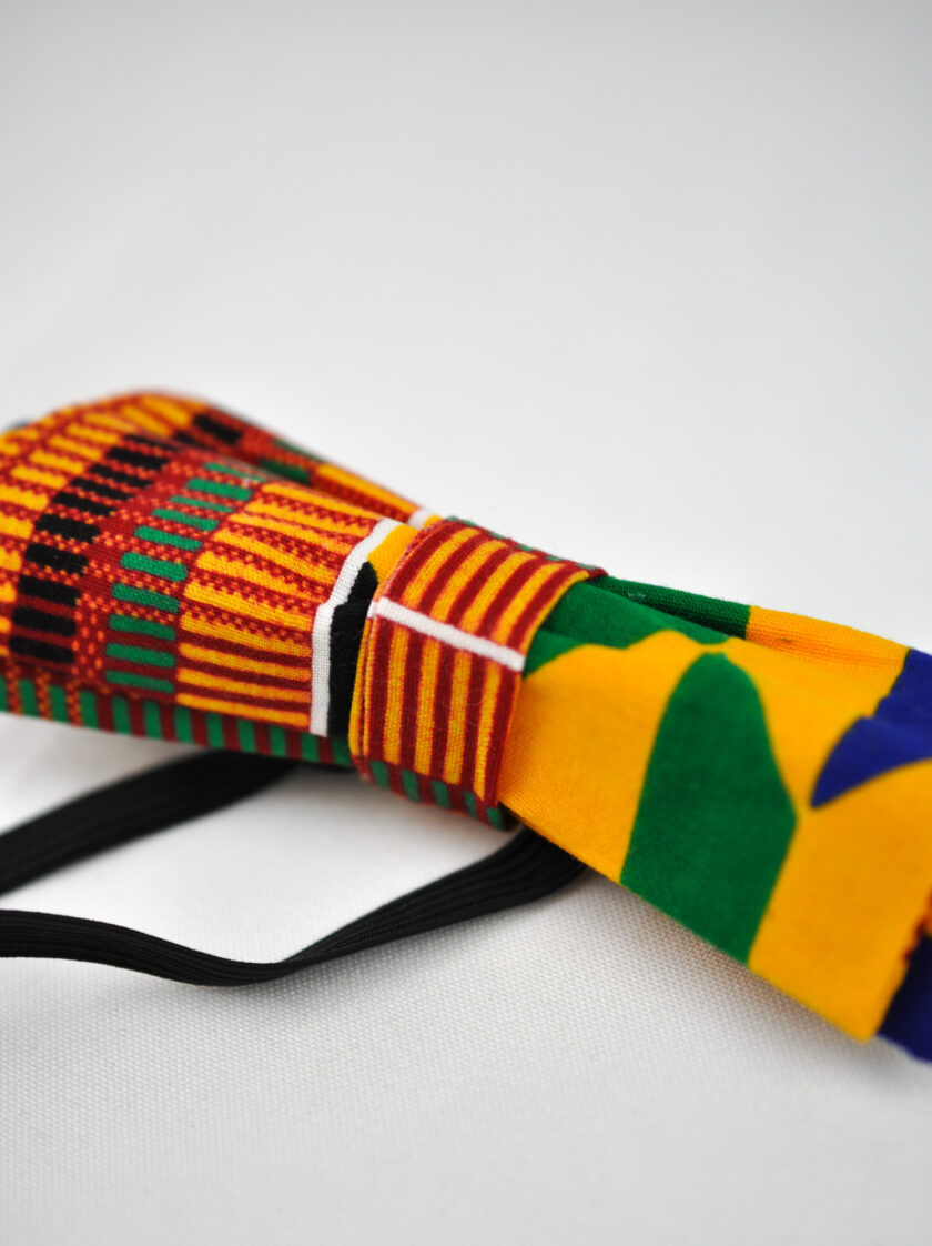 African Print Kente Bow Tie and Handkerchief set