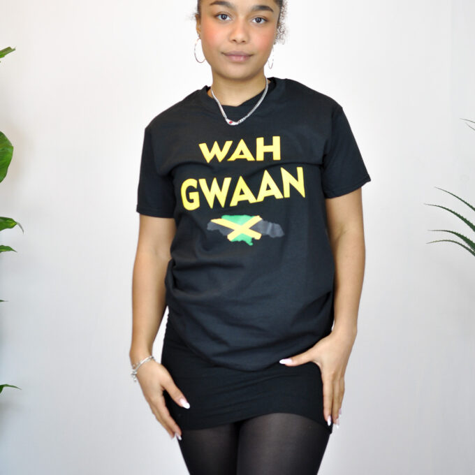 Was Gwaan Jamaica Colours Country Flag Unisex Top