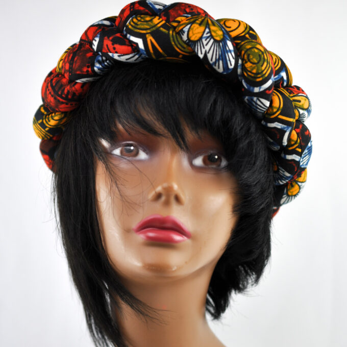 African Ankara Braided Headbands