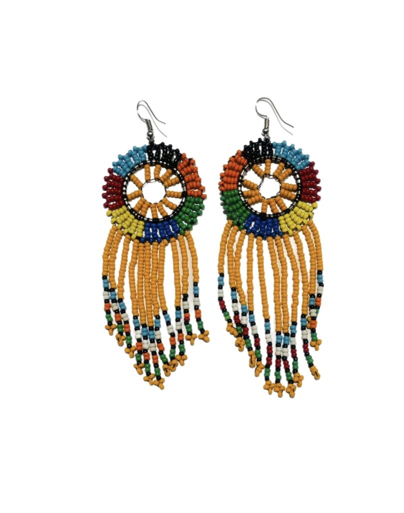 Kylie Dream Catcher Kenyan Beaded Earrings