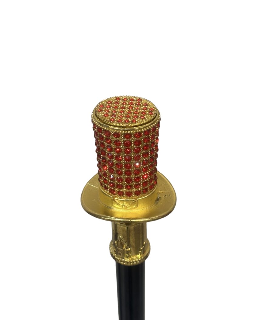 Odion Jewelled Top Hat Occasion African Walking Stick