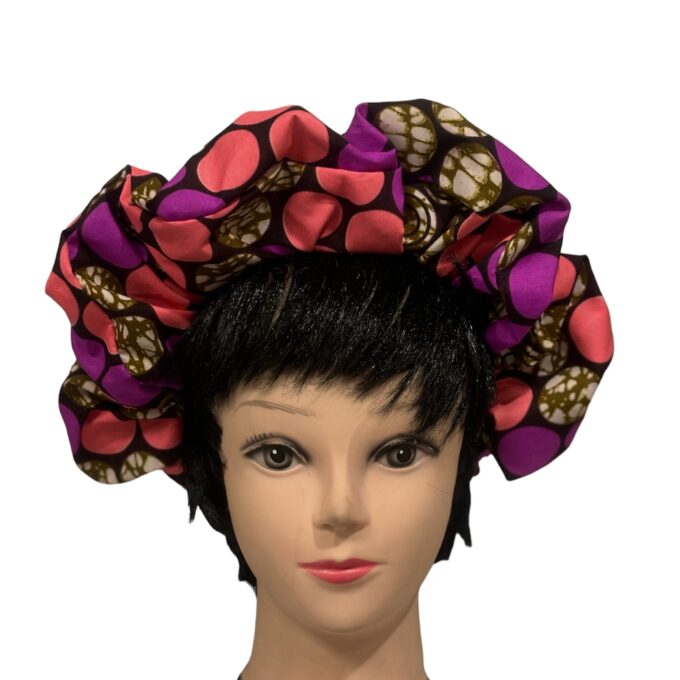 Chloe Cloud Puff Pink African Ankara Headbands
