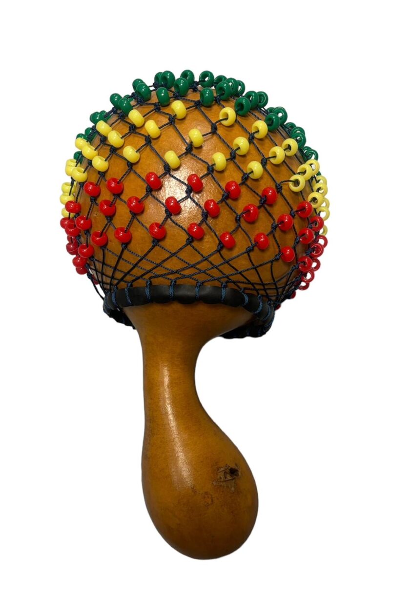 Nana Natural African Gourd Shekere Beaded Instrument