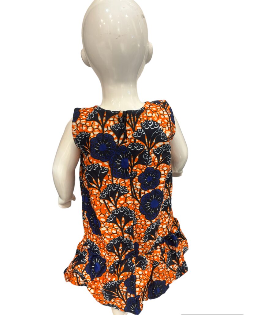Anita African Ankara Print Girl's Dress