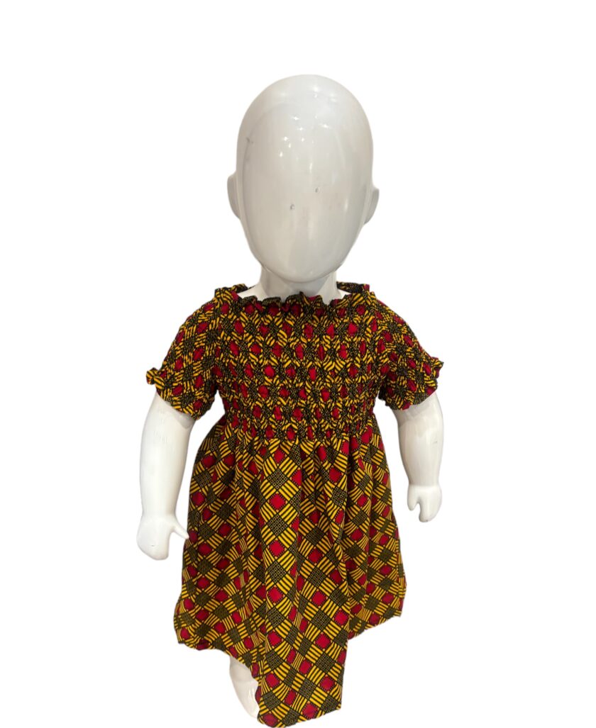 Arianna African Ankara Print Girl's Dress