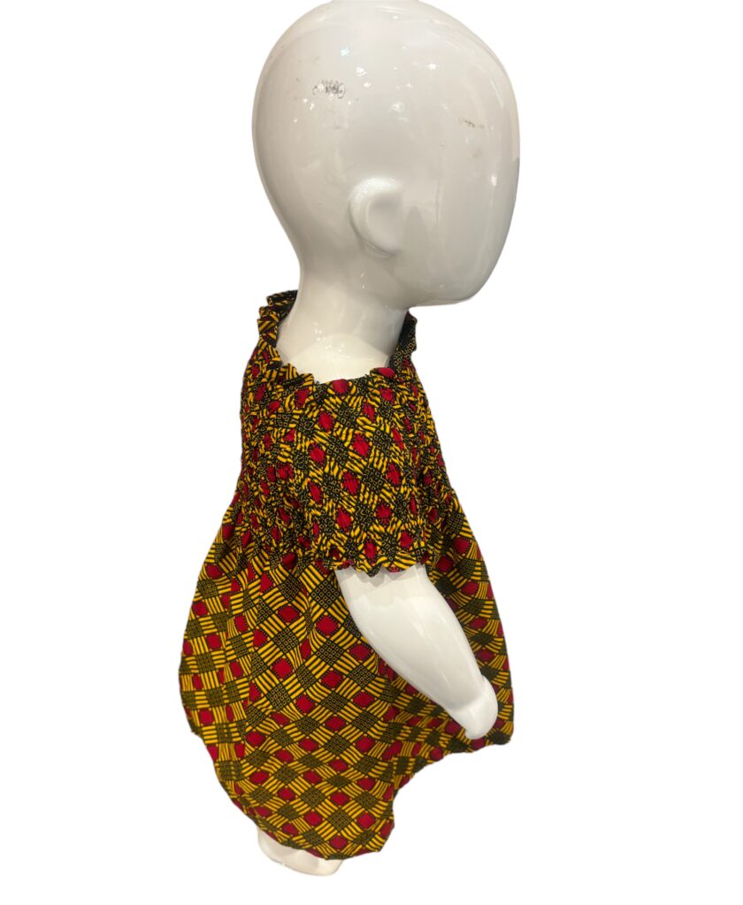 Arianna African Ankara Print Girl's Dress