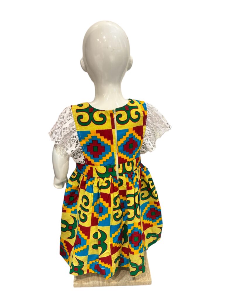 Kathrine African Ankara Print Girl's Dress