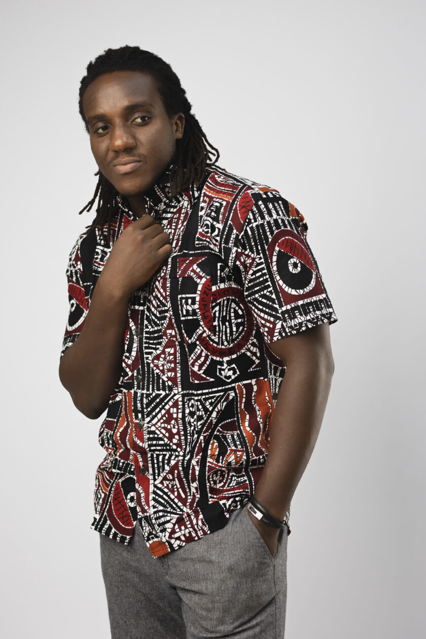 Ankara Collared Button Down Shirt