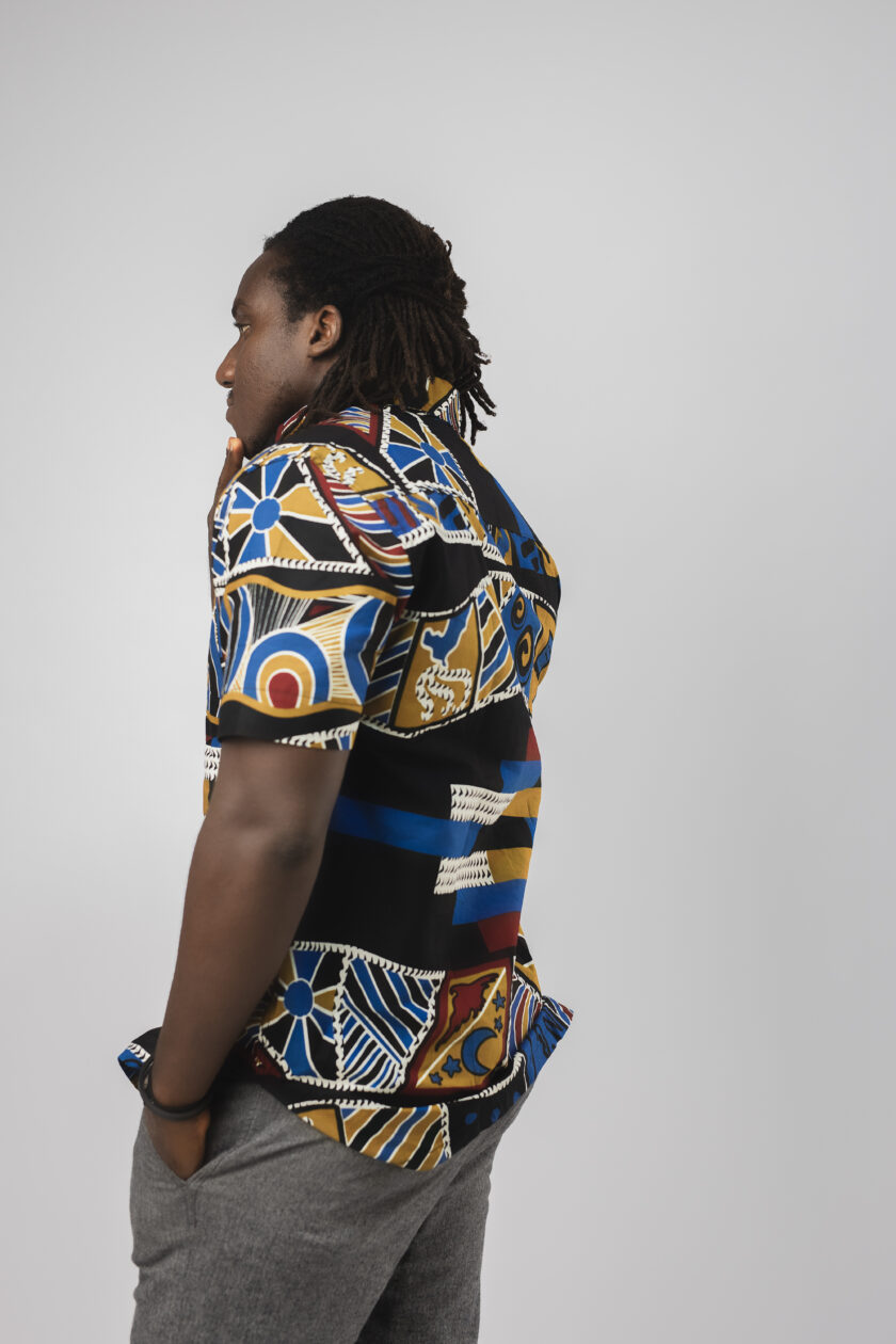 Ankara Collared Button Down Shirt