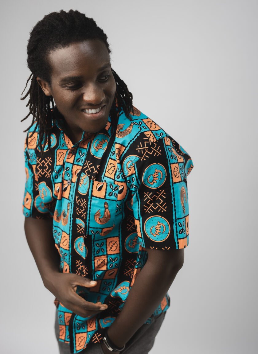 Ankara Collared Button Down Shirt