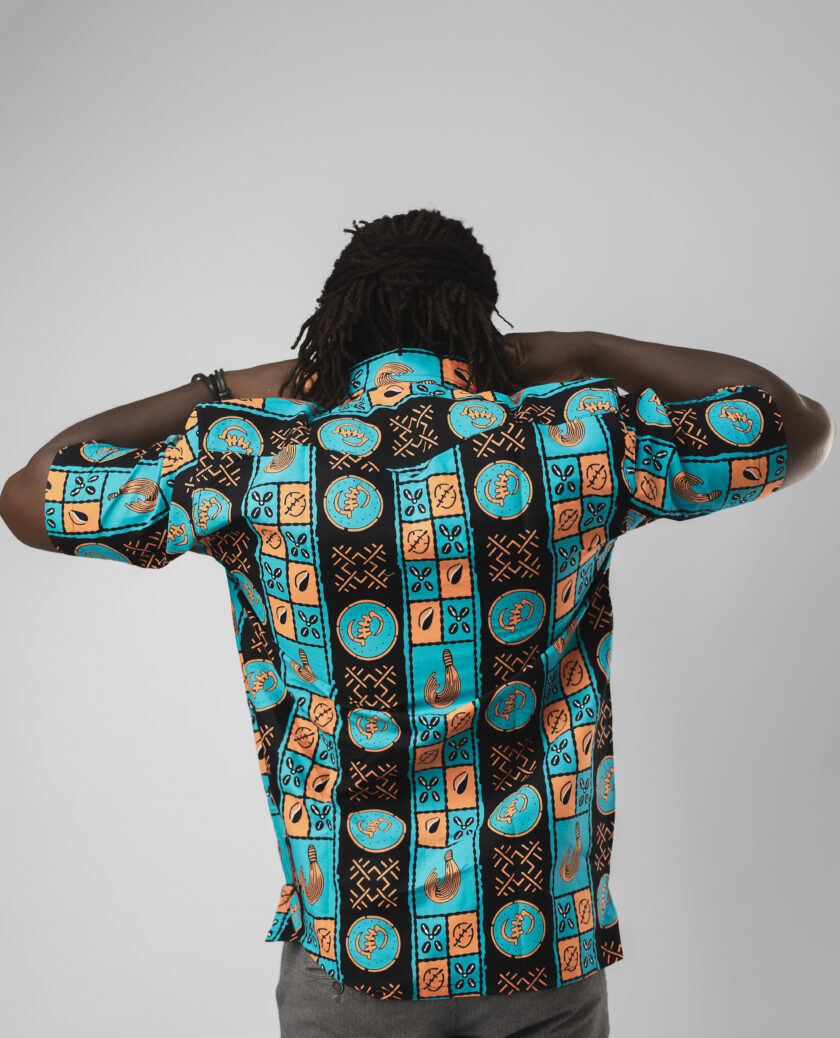 Ankara Collared Button Down Shirt