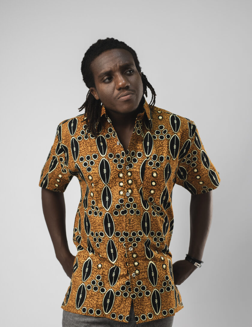 Ankara Collared Button Down Shirt