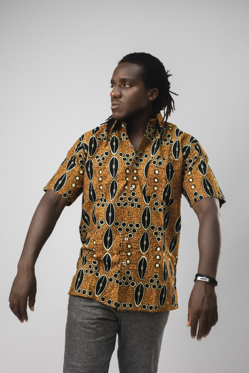 Ankara Collared Button Down Shirt