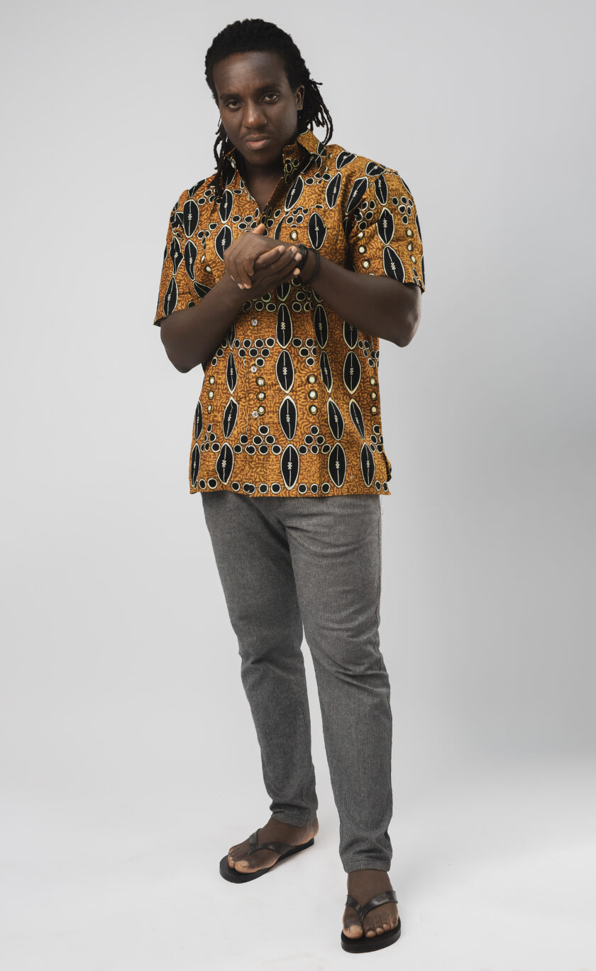 Ankara Collared Button Down Shirt