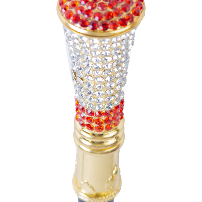 Beautiful Bejewelled Occasion African Walking Stick