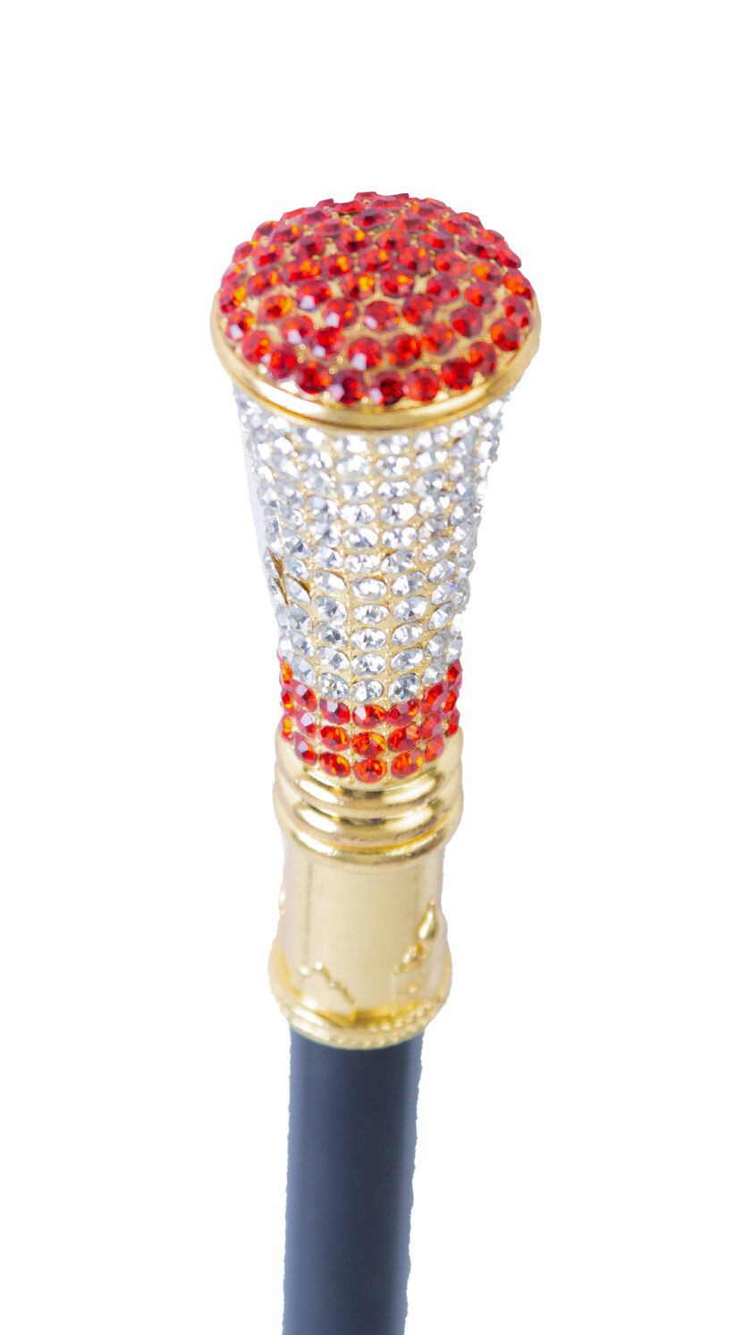 Beautiful Bejewelled Occasion African Walking Stick