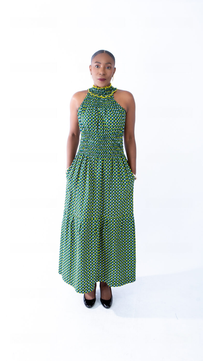 Polka dot african dress best sale