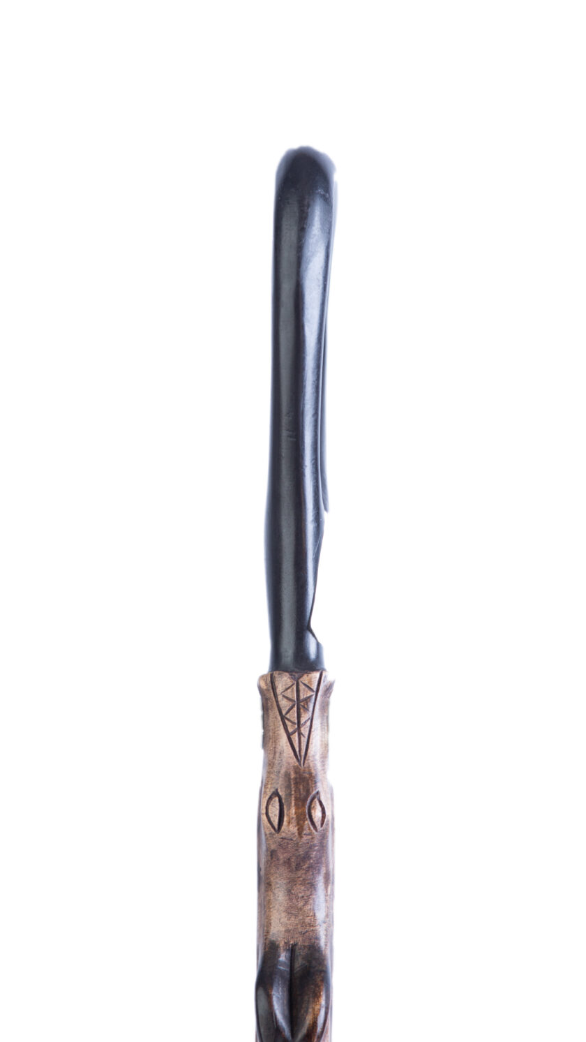 Cool Crocodile Design Wooden African Walking Stick