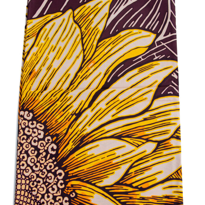 Highest Quality African Sunflower Design Super Fabric