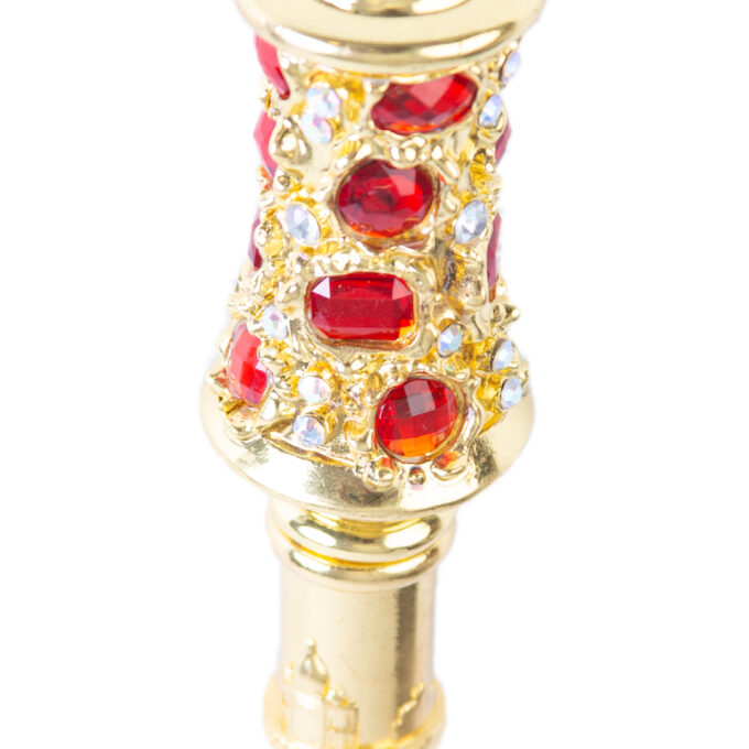 Divine Red Diamond Elegant Occasion African Walking Stick