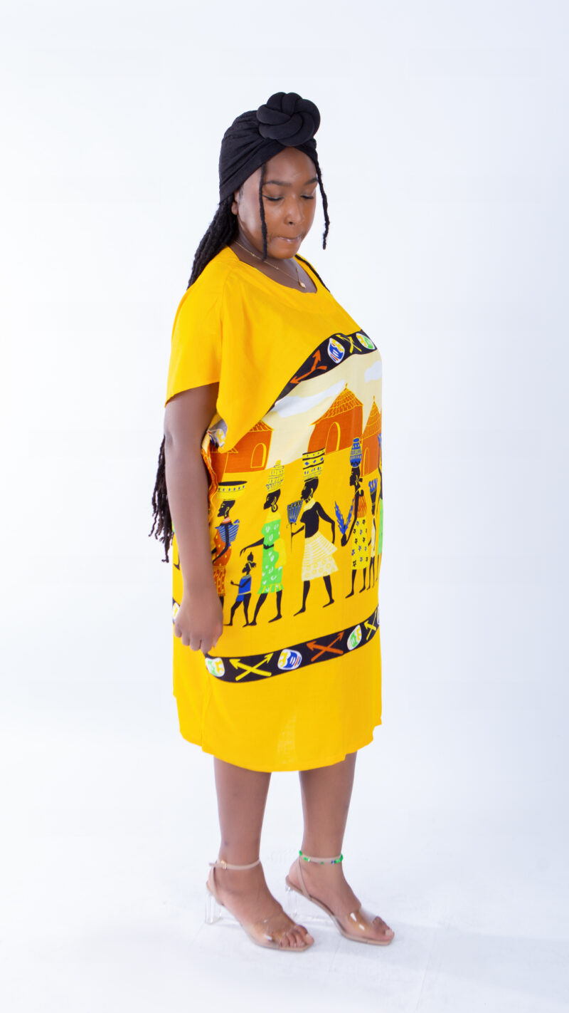 Abbo Yellow Silhouette design Chantel Buba Slip