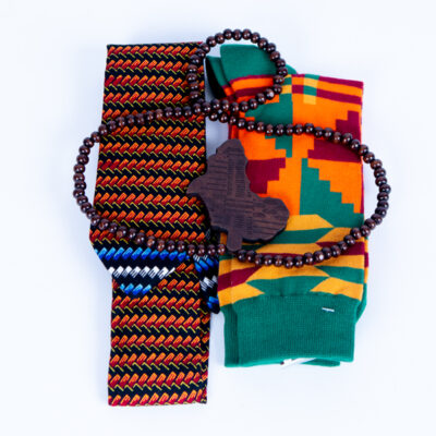 Extraordinary Tie, Sock & Wood Necklace Gift Set for Him