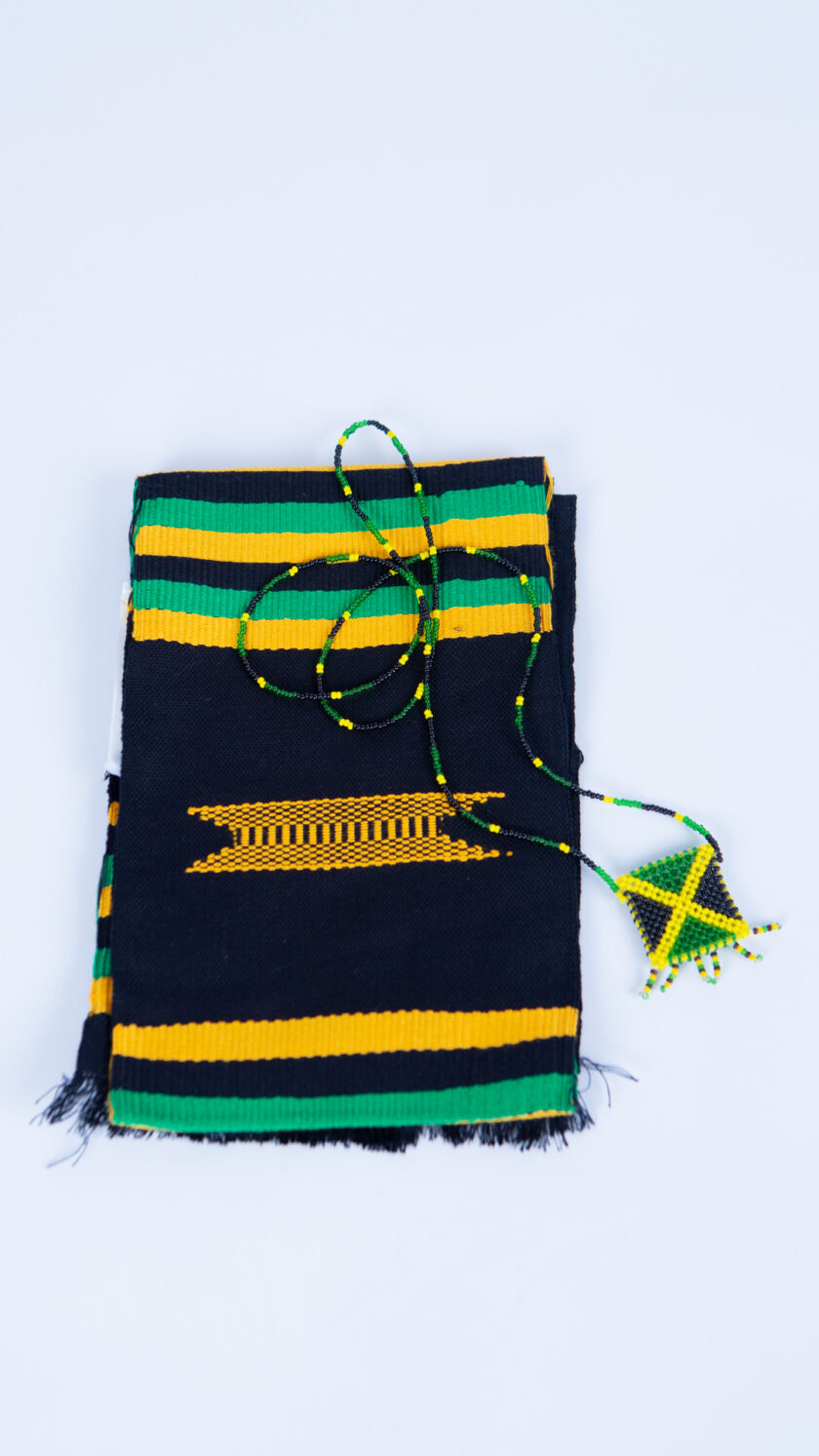 Jamaica Theme Tie, Sock & Beads Gift Set for Him