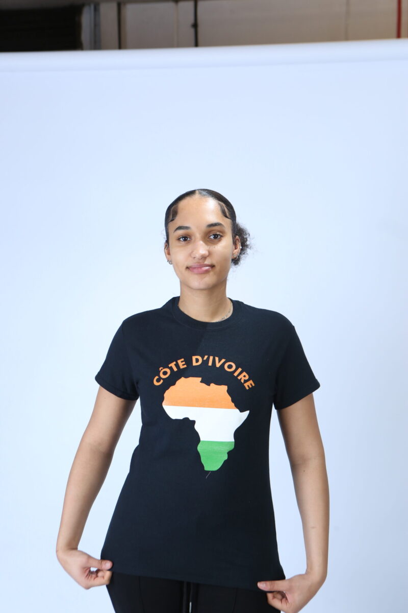 Ivoire Coast Black Crew Neck Unisex Top