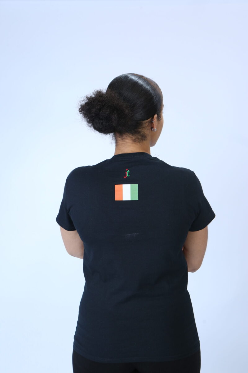 Ivoire Coast Black Crew Neck Unisex Top