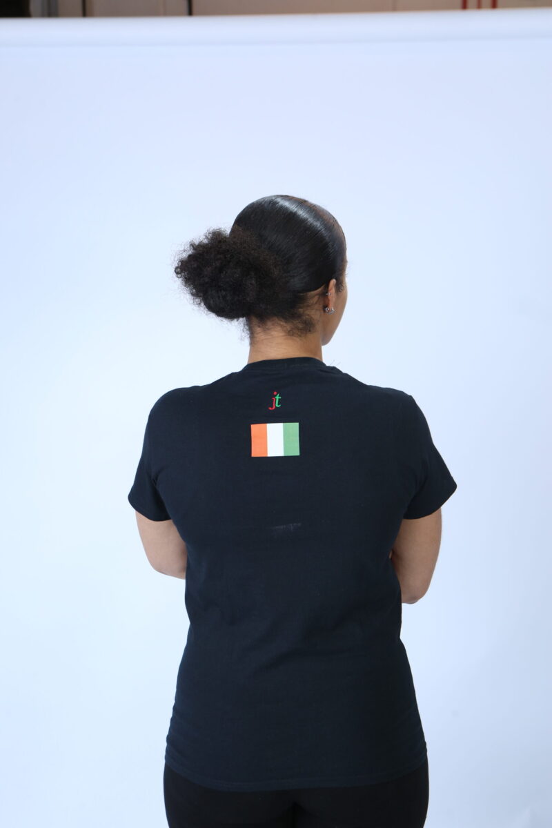 Ivoire Coast Black Crew Neck Unisex Top