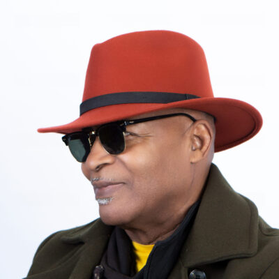 Rusty Orange with Black Belt Fedora Hat