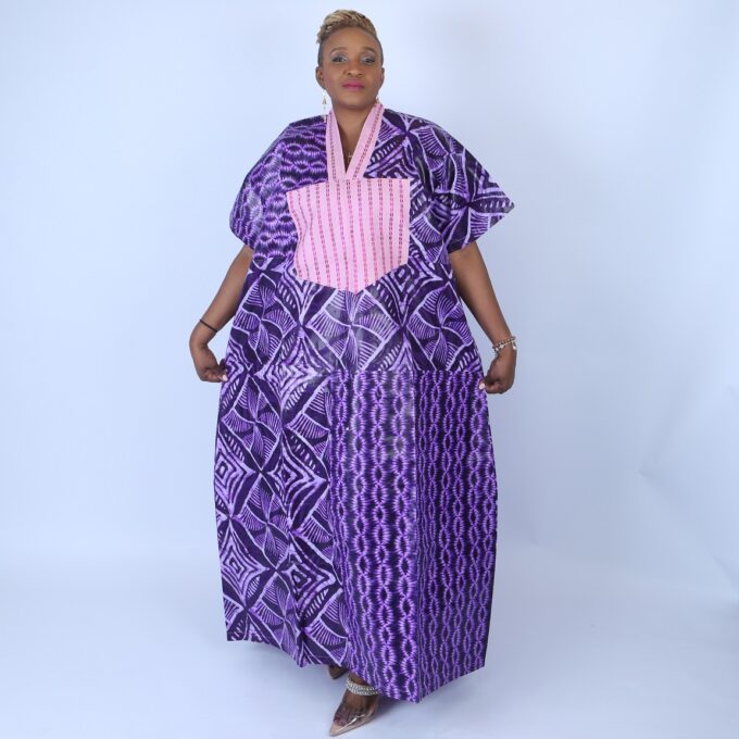 Adire Aso Oke blend Kaftan