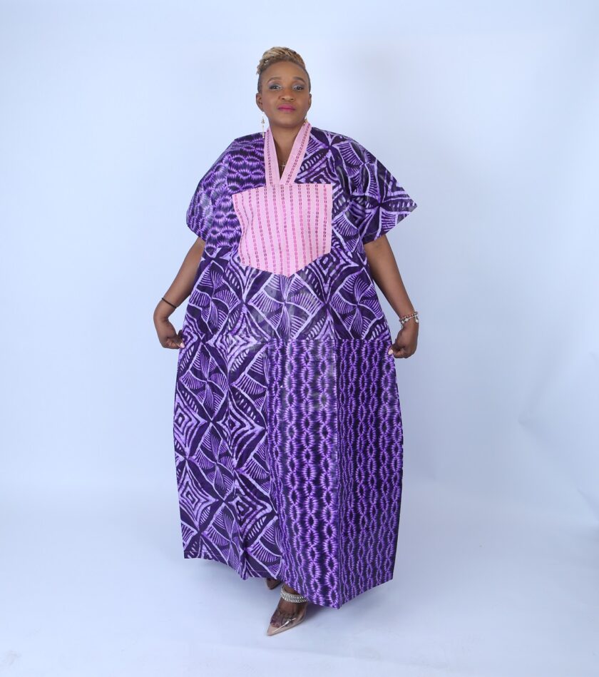 Adire Aso Oke blend Kaftan