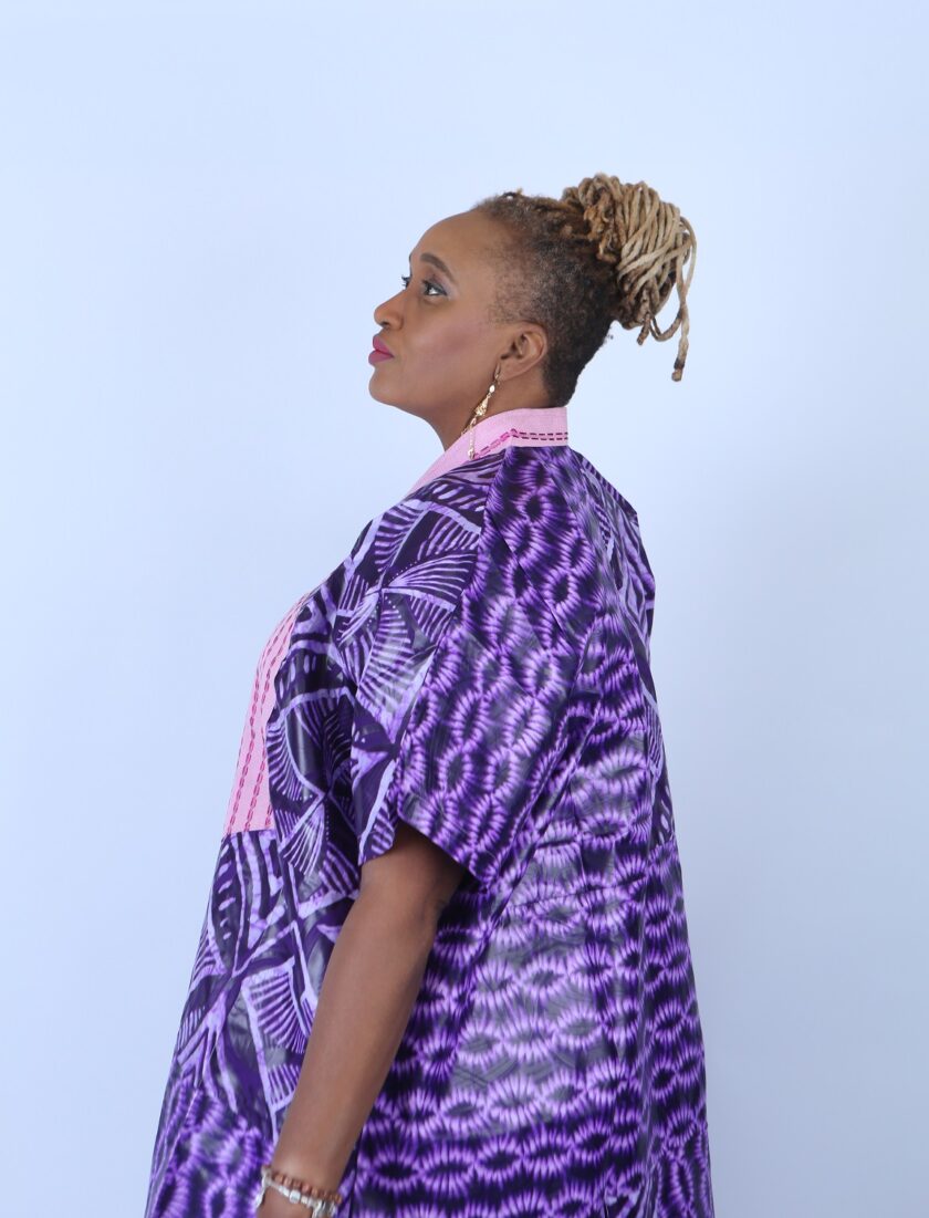 Adire Aso Oke blend Kaftan