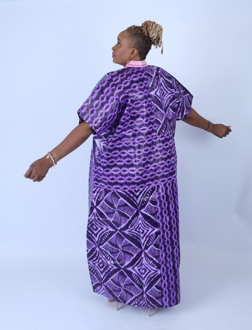 Adire Aso Oke blend Kaftan