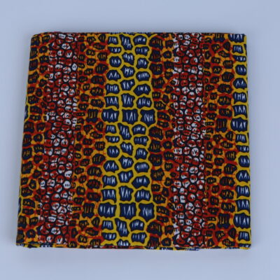 Africa Red, blue & Yellow Ankara Pattern 6-yard Fabric