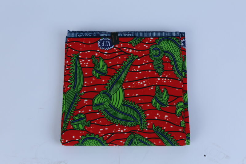 Africa Red and Bird Ankara Pattern 6-yard Fabric