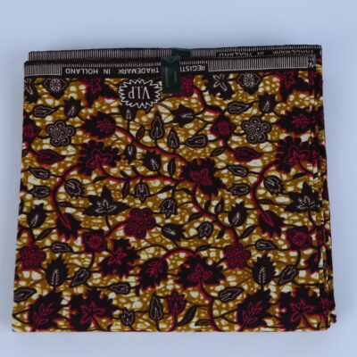 Authentic Africa Foliage Ankara Pattern 6-yard Fabric