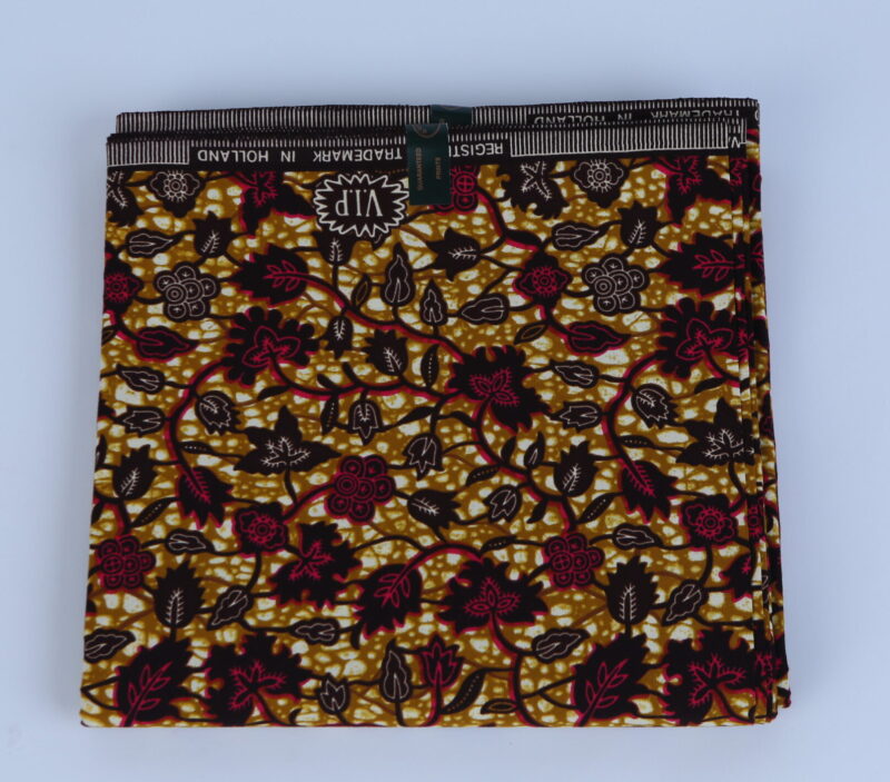 Authentic Africa Foliage Ankara Pattern 6-yard Fabric