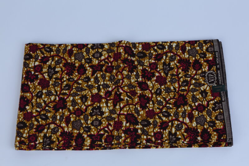 Authentic Africa Foliage Ankara Pattern 6-yard Fabric