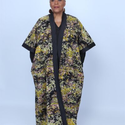 Plus Size Eddith Best African Print Kimono Jacket