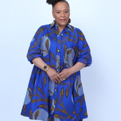Royal  Yellow African Shirt Dress
