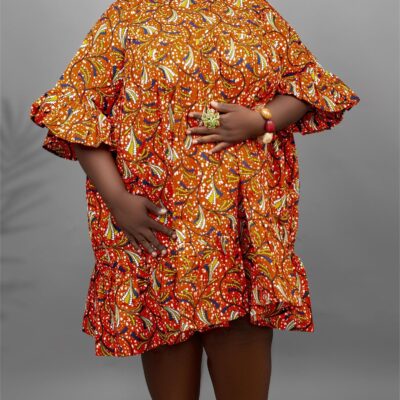 Plus Size African Print Dress - Lima