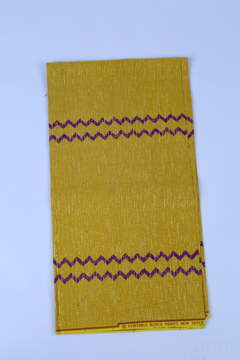 Super Gold Quality African Purple and Yellow Fabric