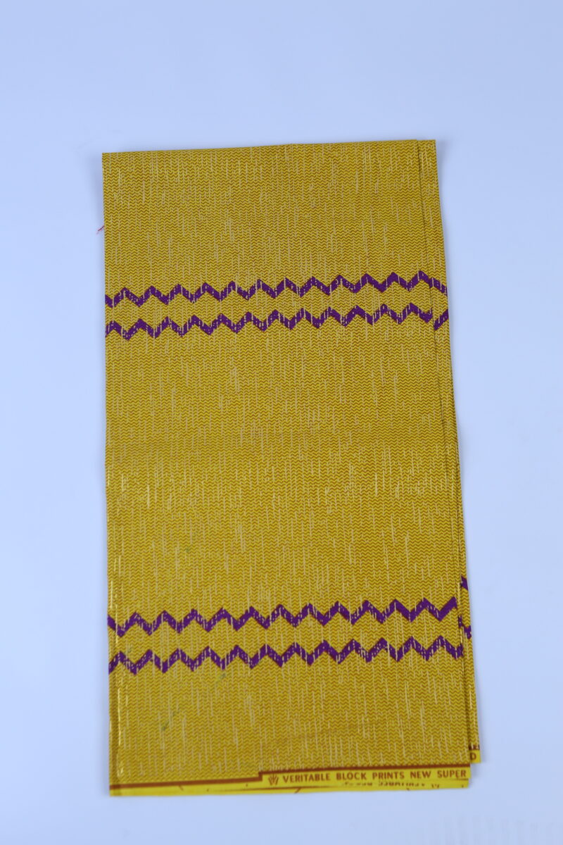 Super Gold Quality African Purple and Yellow Fabric