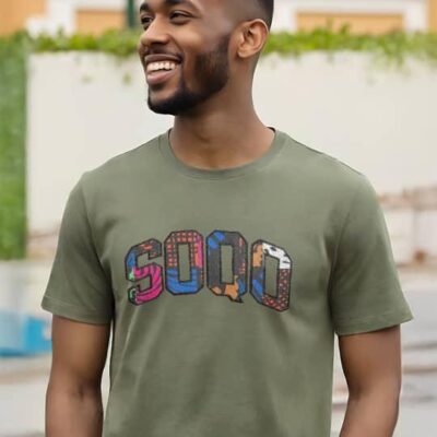 SOQO Graphic T-Shirt – Bold Afro-Caribbean Tee - Green