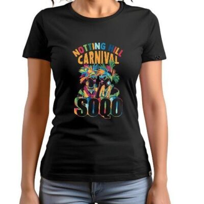 Notting Hill Carnival Black T-Shirt – SOQO Unisex Tee